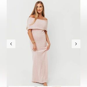 Brit Maxi Dress in Dusty Pink - Bump Friendly